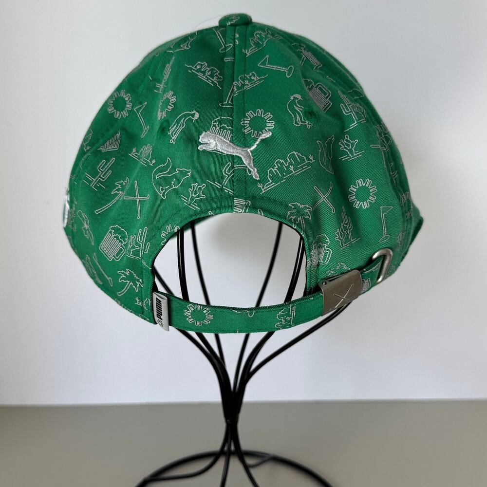 PUMA Desert P 110 Snapback Golf Hat Green Phoenix Waste Management Open - Picture 3 of 12